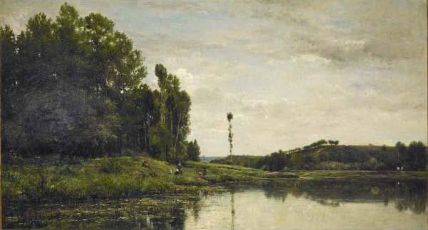 Charles Francois Daubigny Banks of the Oise oil painting picture